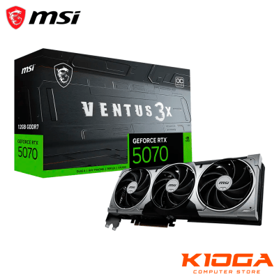 TARJ. DE VIDEO MSI VENTUS 3X OC GEFORCE RTX 5070 12GB GDDR7