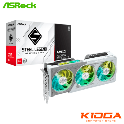 TARJ. DE VIDEO ASROCK STEEL LEGEND OC AMD RADEON RX 9060XT 8GB GDDR6