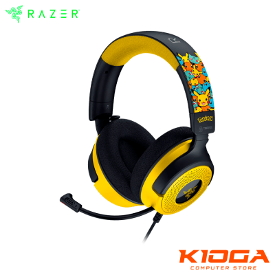 AUDIFONO RAZER KRAKEN V4 X POKEMON EDITION USB-A/TYPE-C 7.1 SURROUND SOUND