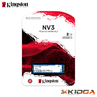 SSD M.2 NVMe KINGSTON NV3 2TB - PCIe 4.0 (READ: 6000MB/S WRITE: 5000MB/S)