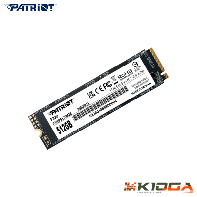 SSD M.2 NVMe PATRIOT P320 512GB - PCIe 3.0 (READ: 3000MB/S WRITE: 2200MB/S)