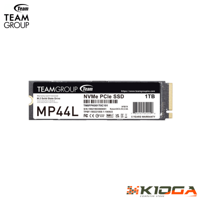 SSD M.2 NVMe TEAM GROUP MP44L 1TB - PCIe 4.0 (READ: 5000MB/S WRITE: 4500MB/S)