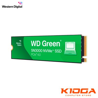 SSD M.2 NVMe WESTERN DIGITAL GREEN SN3000 500GB - PCIe 4.0 (READ: 5000MB/S WRITE: 4100MB/S)