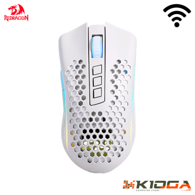 MOUSE REDRAGON STORM PRO WHITE WIRELLESS1
