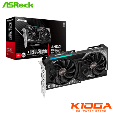 TARJ. DE VIDEO ASROCK CHALLENGER OC AMD RADEON RX 9060XT 16GB GDDR6