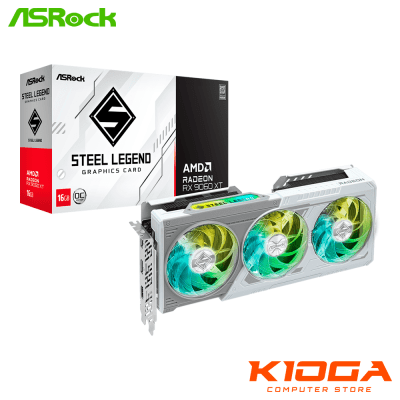 TARJ. DE VIDEO ASROCK STEEL LEGEND OC AMD RADEON RX 9060XT 16GB GDDR6