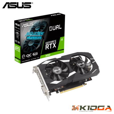 TARJ. DE VIDEO ASUS DUAL OC GEFORCE RTX 3050 6GB GDDR6