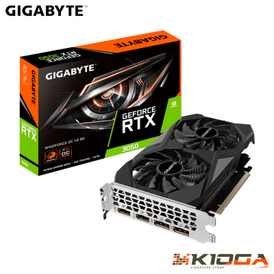 TARJ. DE VIDEO GIGABYTE WINDFORCE OC V2 GEFORCE RTX 3050 6GB GDDR6