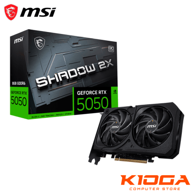TARJ. DE VIDEO MSI SHADOW 2X OC GEFORCE RTX 5050 8GB GDDR6