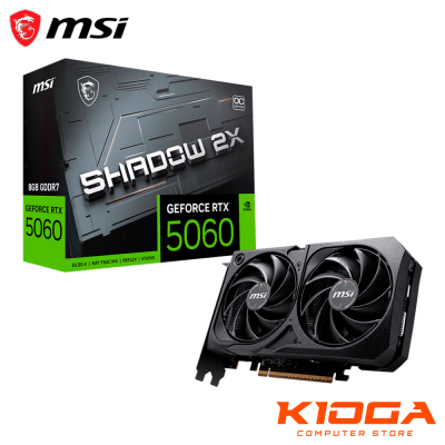 TARJ. DE VIDEO MSI SHADOW 2X OC GEFORCE RTX 5060 8GB GDDR7