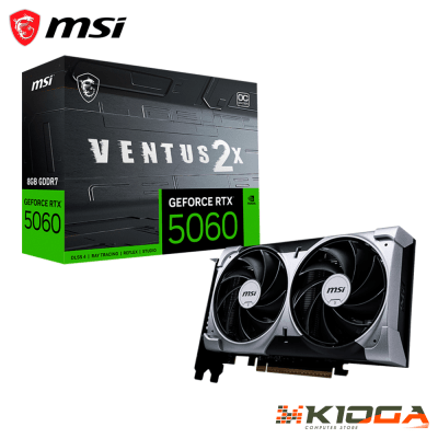TARJ. DE VIDEO MSI VENTUS 2X OC GEFORCE RTX 5060 8GB GDDR7