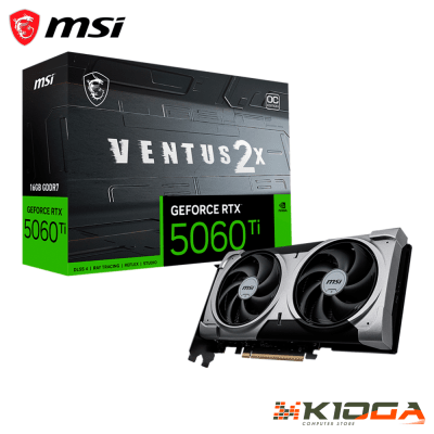 TARJ. DE VIDEO MSI VENTUS 2X OC PLUS GEFORCE RTX 5060Ti 16GB GDDR7