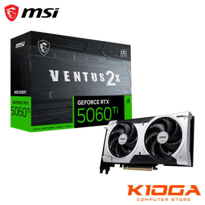 TARJ. DE VIDEO MSI VENTUS 2X OC PLUS GEFORCE RTX 5060Ti 8GB GDDR7