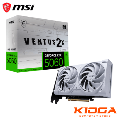 TARJ. DE VIDEO MSI VENTUS 2X OC WHITE GEFORCE RTX 5060 8GB GDDR7