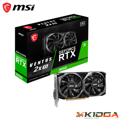 TARJ. DE VIDEO MSI VENTUS 2X XS OC GEFORCE RTX 3050 8GB GDDR6