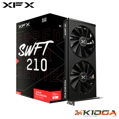 TARJ. DE VIDEO XFX SPEEDSTER SWFT 210 AMD RADEON RX 7600 8GB GDDR6