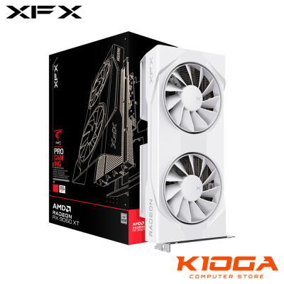 TARJ. DE VIDEO XFX SWIFT OC WHITE GAMING EDITION AMD RADEON RX 9060XT 8GB GDDR6