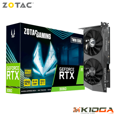 TARJ. DE VIDEO ZOTAC TWIN EDGE GEFORCE RTX 3060 12GB GDDR6