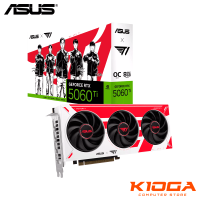 TARJETA DE VIDEO ASUS T1 RTX 5060 TI 8GB GDDR7 OC GAMING 128BIT 3 FAN1