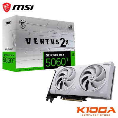 TARJETA DE VIDEO MSI RTX 5060 TI VENTUS 2X OC WHITE PLUS 8GB GDDR71