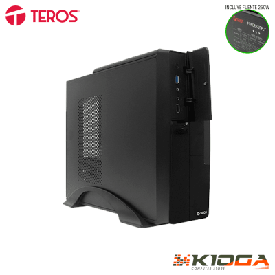 CASE C/FUENTE TEROS SLIM TE-1039S + 250W USB 3.0/2.0