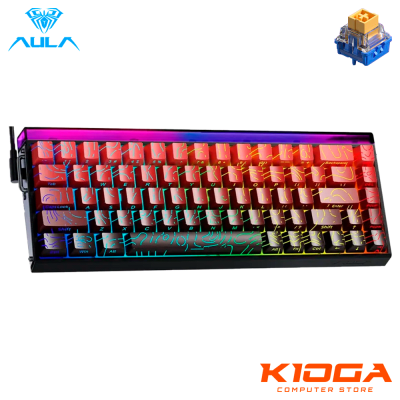 TECLADO AULA HERO68HE RGB BLACK/RED GRADIENT 68% 8K HZ - DRAGON KING MAGNETIC SWITCH (MAGNETICO)1