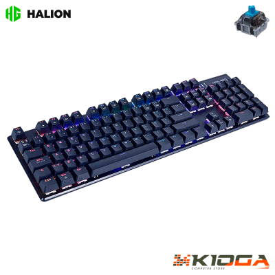 TECLADO HALION JUPITER HA-KG939 RGB - BLUE SWITCH