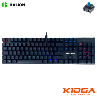 TECLADO HALION STELLAR HA-KG916 RAINBOW - BLUE SWITCH1