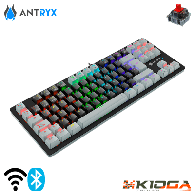 TECLADO INALAMBRICO ANTRYX MK845 TRIX 2.4GHZ + BLUETOOTH - RED SWITCH2