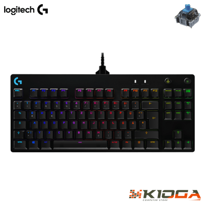 TECLADO LOGITECH G PRO RGB BLACK - BLUE SWITCH