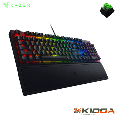 TECLADO RAZER BLACKWIDOW V3 CHROMA BLACK GREEN SWITCH
