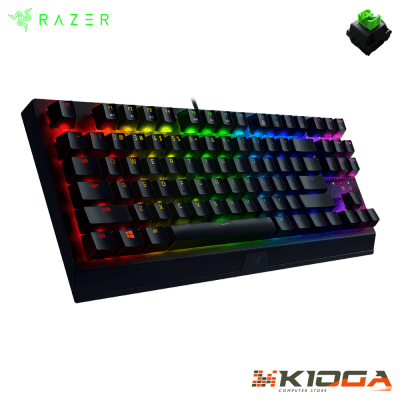 TECLADO RAZER BLACKWIDOW V3 TENKEYLESS MECHANICAL GREEN SWITCH
