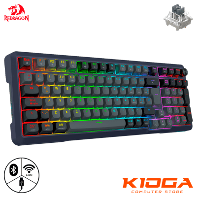 TECLADO REDRAGON BRAGI PRO WIRELESS 80% - HI-FI SWITCH - WIRED/BT/2.4G