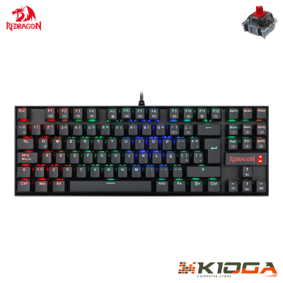 TECLADO REDRAGON KUMARA BLACK RGB - RED SWITCH
