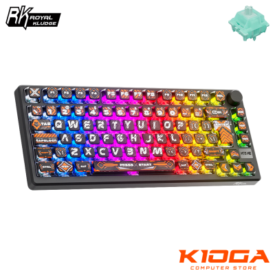 TECLADO ROYAL KLUDGE HEPHAESTUS RK-M75 HE 8K HZ - MINT MAGNETIC SWITCH (MAGNETICO)