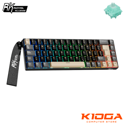 TECLADO ROYAL KLUDGE RK68 HE 68% PHANTOM - MINT SWITCH (MAGNETICO)