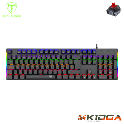 TECLADO T-DAGGER NAXOS RAINBOW RED SWITCH