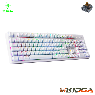 TECLADO VSG ALNILAM WHITE - BROWN SWITCH
