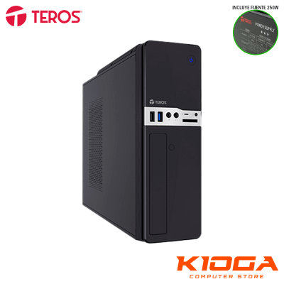 CASE C/FUENTE TEROS SLIM TE-1032S + 250W USB 3.2/2.0