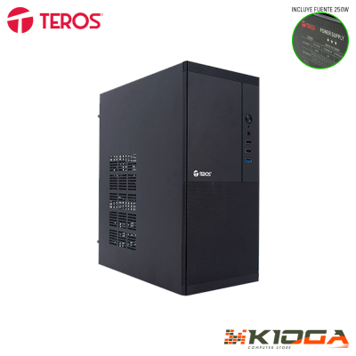 CASE C/FUENTE TEROS TE-1033S + 250W