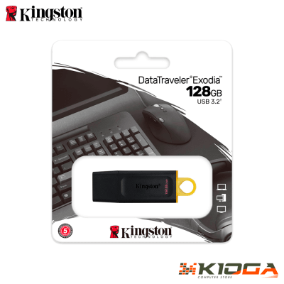 USB KINGSTON DATATRAVELER EXODIA 128GB 3.2 GEN 1 BLACK