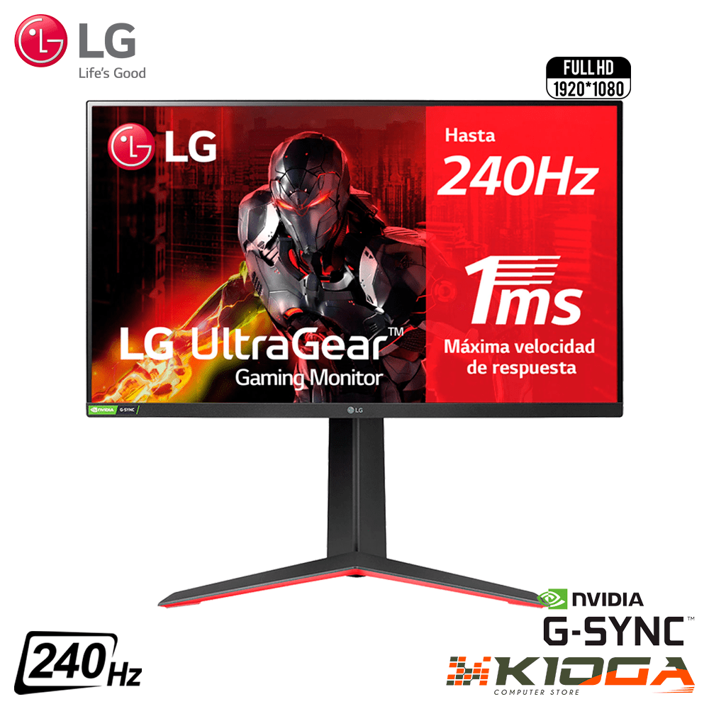 MONITOR LG 27GP750-B ULTRAGEAR 27'' FULL HD IPS 240Hz 1Ms G-SYNC ...