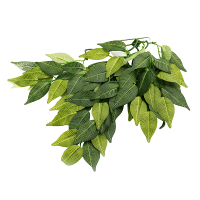 REPTIZOO, HOJAS DE FICUS ARTIFICACIALES DE 50 CM