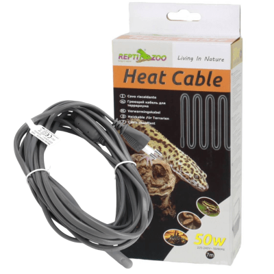 CABLE DE CALEFACTOR PARA REPTILES, RESISTENTE AL AGUA 50W 7 MTS