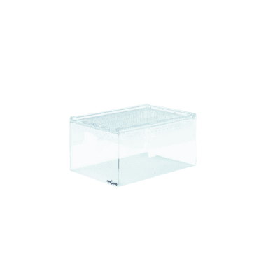 FAUNARIO DE ACRILICO ULTRA TRANSPARENTE, CON PUERTA IMANTADA, ESPESOR 3MM, 20X30X15CM (LARGO, ANCHO