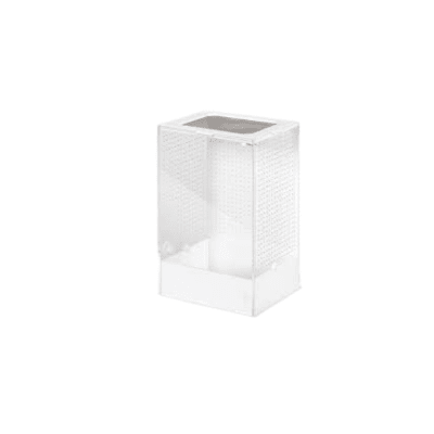 TERRARIO DE ACRILICO ULTRATRANSPARENTE PARA INSECTOS 12X10X20CM (LARGO, ANCHO Y ALTO)
