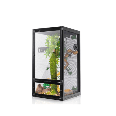 TERRARIO DE MALLA PARA CAMALEONES CON PUERTAS ACRILICAS DELANTERAS 45X45X60 (LARGO, ANCHO Y ALTO)