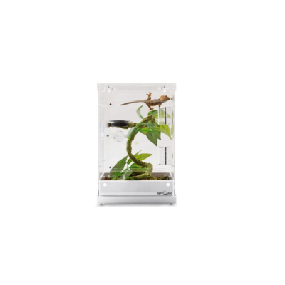 TERRARIO DE ACRILICO ULTRATRANSPARENTE PARA REPTILES O INSECTOS, 20X20X31CM (LARGO, ANCHO Y ALTO)