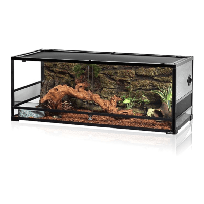 REPTIZOO, TERRARIO DE VIDRIO APILABLE 120X45X45CM