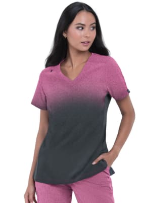 Cali 1031Pr Top - Azalea Charcoal Ombre1